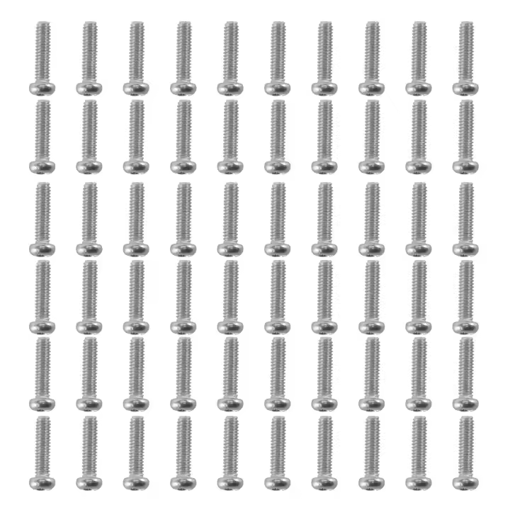 Tornillos de cabeza redonda de acero inoxidable 304, de 60 piezas perno, M2 x 8mm - 1