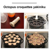 Takoyaki Pan De Hierro Fundido Con 15 Compartimentos No Adhiere Perfecto Para Hacer Bolas De Calamar Y Panqueques Plataforma De Asado Takoyaki - details 5