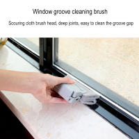 Cepillo De Limpieza Multifuncional 2-en-1 Para Ranuras De Ventanas Y Puertas Cepillo Para Esquinas Muertas Y Gaps Material Plástico - details 1