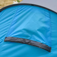 Tienda de campaña pop-up para 1-2 personas Tienda de campaña Ligera para 3 temporales, poliéster y Fibre de Vidrio, Azul + gris, 220x108x110cm - details 3