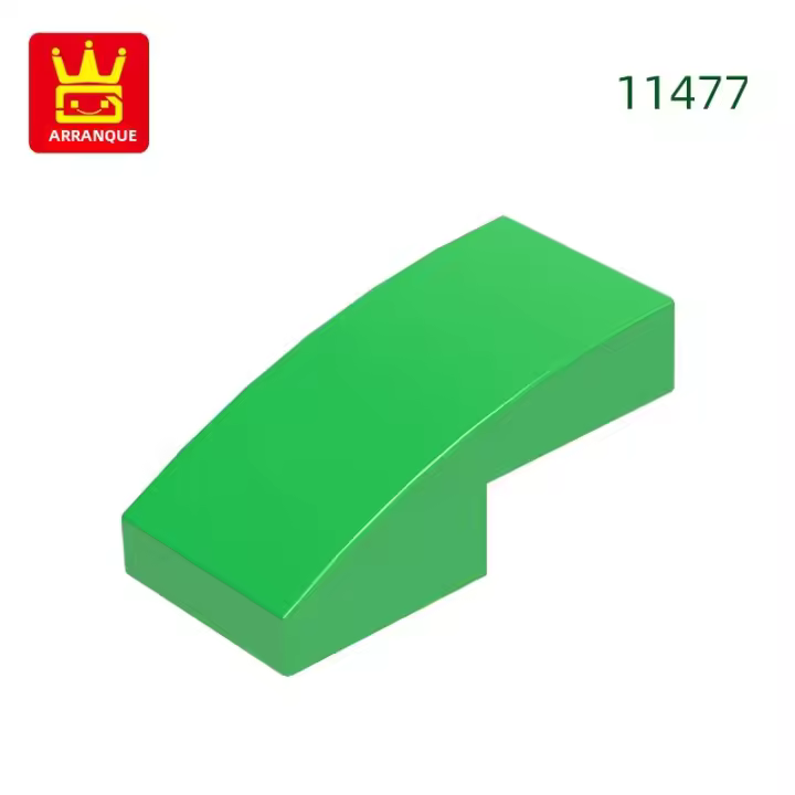 Wange 310Pcs Bloques Curvos Y De Inclinación 2x1x2/3 Accesorios De Color Compatible Con Bloques De Muñeco Juguete De Montaje Para Niños - 1