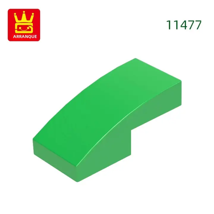 Wange 310Pcs Bloques Curvos Y De Inclinación 2x1x2/3 Accesorios De Color Compatible Con Bloques De Muñeco Juguete De Montaje Para Niños - 1