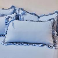 Funda De Almohada Estilo Princesa Coreana Con Volante Grande Para Niñas Decoración De Dormitorio En Algodón Suave 48x74cm - details 11