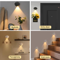 Lámpara De Pared LED Recargable Mini Con Sensor De Toque Y Tres Colores Luz Nocturna Magnética Para Lectura Y Decoración De Habitaciones - details 8