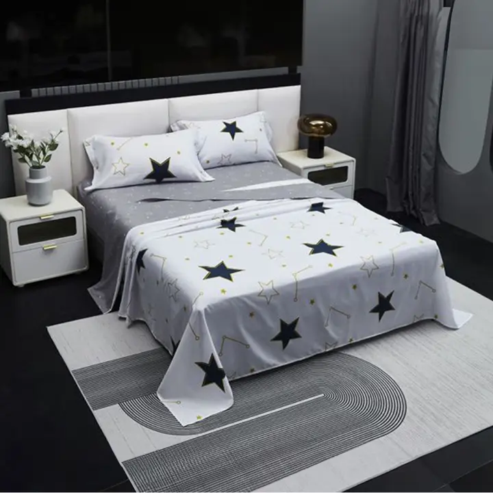 PLUSHOME Juego de Sábanas de Microfibra de Poliéster Suave Hasta 5 Piezas Tapa, Sábana Bajera y Fundas de Almohada Cama 90 160x260, 135 210x260, 150 230x260 Cm 180 250x270 Cm - Suavidad Duradera - Fácil Cuidado - Resistencia a las Manchas - 1
