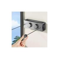 Tidedero Retráctil Ajustable 2*5,1 M, Tidedero Extensible DE LA, La Perilla de Tensión Ajustable Proporciona Soporte, Diseño Antihunmiento, Apto para Balcones, Cocinas y Baños (Gris) - details 4