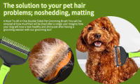 Peine Para Mascotas 2 Lados Rake De Undercoat Para Perros Y Gatos Eliminador De Enredos Y Matas Seguro Y Eficaz 29 Dientes - details 2