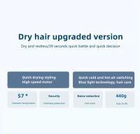 Cecodadi-Secador Melo profesional Iónico 2400W - 2 Velocidades & 3 Modos Calor/Frío, Aire Termostático para Cabello Liso + Boquilla Concentradora Incluida, Gift de Amistad - details 1