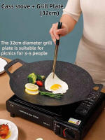 Estufa De Gas Portátil Para Camping Y Exteriores Mini Estufa De Casete Estilo Barbacoa Placa Para Freír Carne Sin Ventilador De Protección Material Metálico - details 4