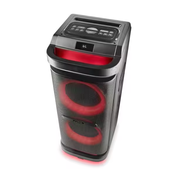 Ngs wild space 2 altavoz dj 2000w bluetooth 5.3 con woofer 10” - usb y aux - iluminacion led - mando a distancia - color negro - 1