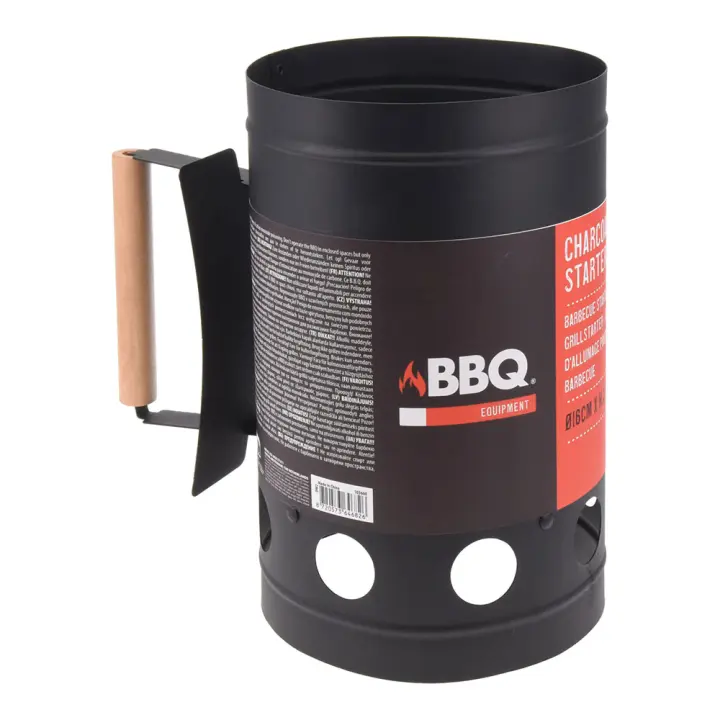 Arrancador para barbacoa 27cm, zinc color negro - 1