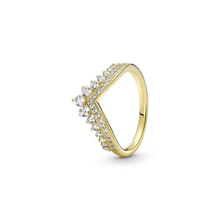 Anillo Pandora Timeless Tiara Deseo recubrimiento oro 167736C01 - 1