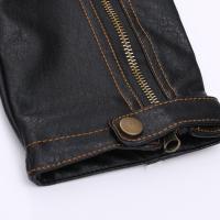 Chaqueta De Cuero PU Vintage Con Cremalleras Multiseguros Y Borla Para Motociclista Chaqueta De Cuero Con Bolsillos Para Hombre Estilo Punk - details 7
