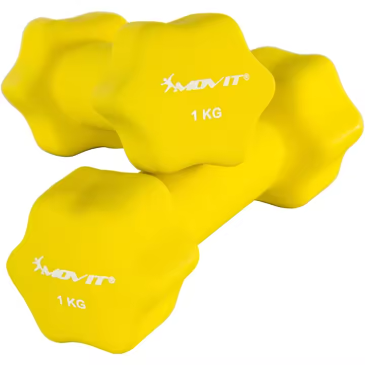 MOVIT® Juego de mancuernas de neopreno ideales para aeróbic o fitness - 1