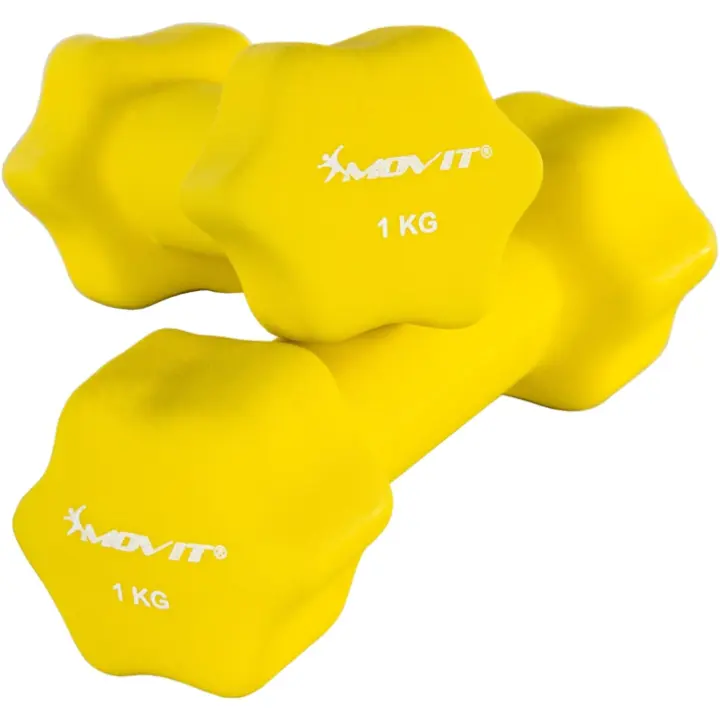 MOVIT® Juego de mancuernas de neopreno ideales para aeróbic o fitness - 1