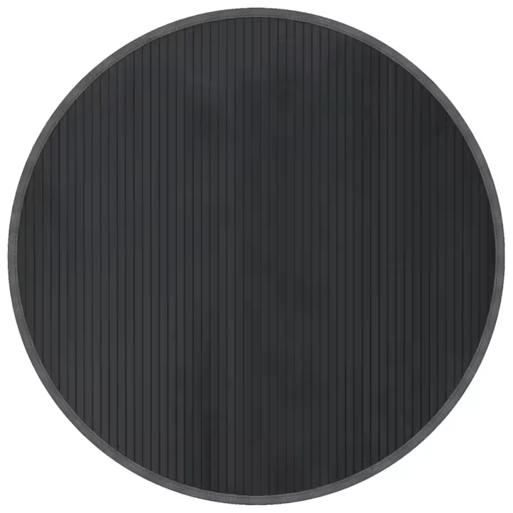 vidaXL Alfombra redonda bambú 100 cm Color Negro,  Natural,  Marrón y mas Alfombras de área  Alfombra de Piso para Sala de Estar Dormitorio Habitación Salón - 1