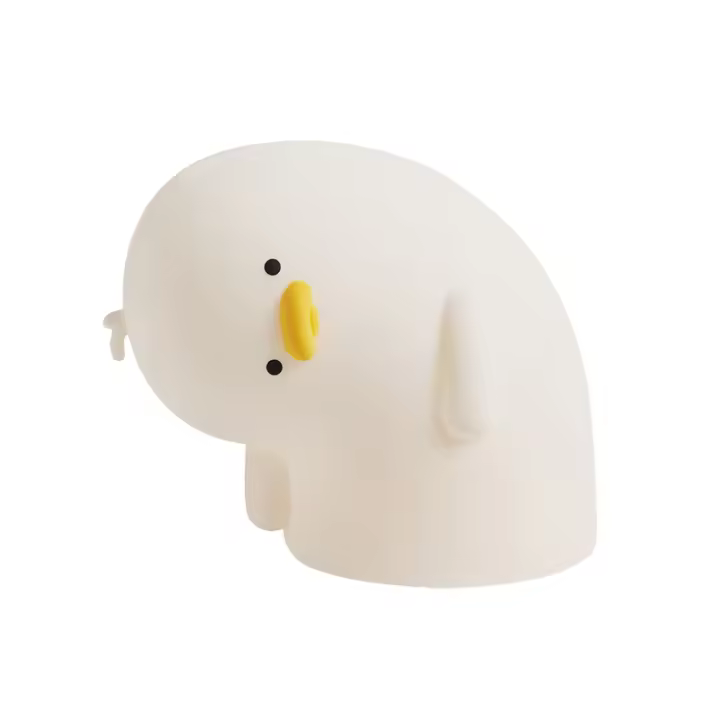 Lámpara De Mesa De Pato Lindo LED Para Dormitorio De Bebé Luz Nocturna Dimmer Recargable Regalo De Cumpleaños Para Niño Y Niña - 1