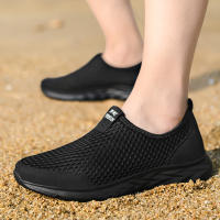 Zapatillas De Tenis Para Hombre YRZL Talla Grande Transpirables De Malla Antideslizantes Ligeros Para Caminar Y Deporte - details 20