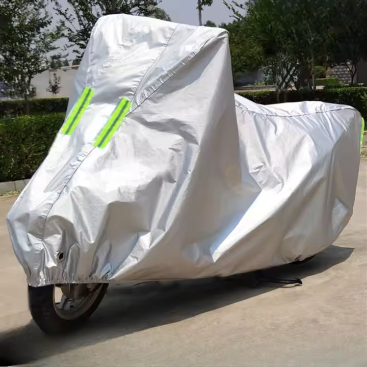 Cubierta Para Motocicleta Y Coche Universal Grande 80% Protección Solar Y Impermeable Ropa De Moto Cubierta De Tela - 1