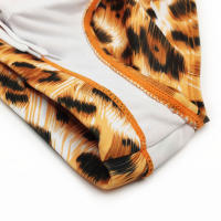 Bragas De Natación Para Hombre En Blanco Con Estampado De Leopardo Moda Verano Deporte Playa Traje De Baño Sexy Surf - details 10