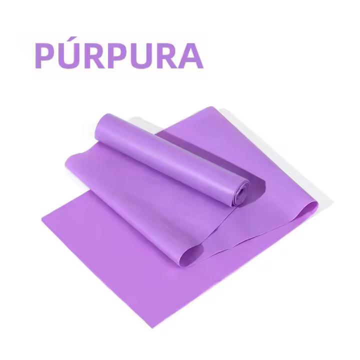 Banda De Resistencia Elástica Para Yoga Y Pilates 150cm Bandas De Entrenamiento De Gimnasio De Goma Natural Para Cintura Y Braza Unisex - 1