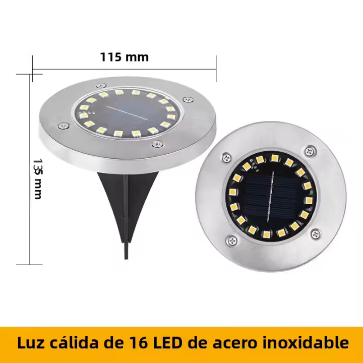 Lámpara Subterránea Solar LED Para Jardín Exterior Luz De Noche Impermeable Para Paisaje Vivienda De Villa Luz De Césped - 1