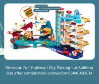 Juguete Interactivo De Dinosaurio Para Niños Coche De Ferrocarril Eléctrico Con Parking Y Aventura Juego De Construcción Mecánico Para Cerebro - details 25