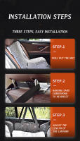 CAWAYI KENNEL Portátil Para Coche Impermeable Con Seguro De Seguridad Protector De Asiento De Coche Para Perros Universal Estilo Moda Apto Para Todos Los Perros Menores De 10kg - details 8