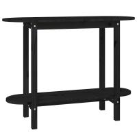 vidaXL Mesa consola de madera maciza de pino 110x40x80 cm Blanco, Gris, Marrón miel Mesita de Salón o Comedor o Auxiliar Mesa de Café Meuble Salón - details 3