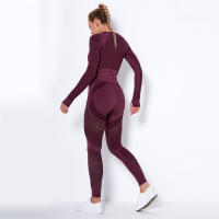 SSIT
Conjunto de Yoga sin costura Para Mujer, ropa Deportiva de 2 piezas, Short Top, sujetador, Leggings, traje de entrenamiento Para Gimnasio - details 20