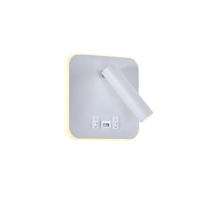 Lámpara De Lectura Nórdica Minimalista Con Puerto USB Y Ángulo Ajustable Para Dormitorio Y Hotel Decoración De Pared Con Luz LED Duradera - 1