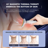 CkeyiN Máquina De Levantamiento Facial Y Cuello Masajeador Fototerapia Instrumento De Masaje Ocular Vibración Antirrugas Eliminador De Doble Mentón - details 14
