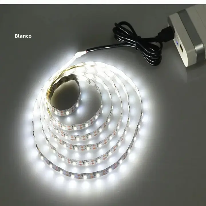 Tira De LED USB Flexible 4M/5M 2835 Luz Blanca Cálida 5V Dimmable Para Iluminación De TV Habitación Cocina Decoración De Luces - 1
