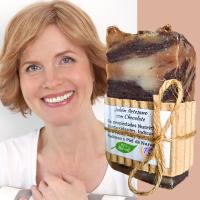 Jabón Artesanal Natural de Chocolate. Pumarshop Cinnia Natura. Piel Madura. Hidratante. Aclara Manchas. Luminosidad. Jabón Artesano - details 1