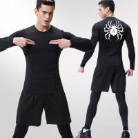 Camiseta De Compresión Con Estampado De Araña Para Hombres Camiseta Deportiva Rápida Secado Tops Para Gimnasio Running Camiseta Básica Guardia Contra Arrugas - details 17