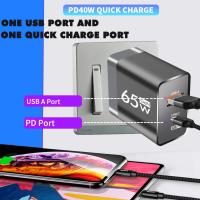 Cargador Rápido 65W GaN PD USB C Adaptador De Carga Para iPhone 15 14 pro Max Xiaomi 14 Samsung Huawei Redmi Cargador De Pared Para Teléfonos Móviles - details 7