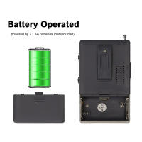 Mini Radio Portátil INDIN BC-R60 AM FM Con Altavoz Incluido Operado Por 2 Baterías AA Para Uso En El Hogar Y Al Aire Libre - details 5