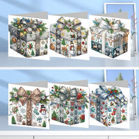 12pcs Tarjetas De Navidad Con Pintura De Diamantes DIY Bordado De Diamantes Con Sobres Set De Tarjetas De Fiestas Regalo De Navidad - details 5