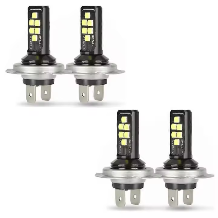 4X H7 LED Bajo haz Luces bombillas 60000LM 6000K 220W Blanco fresco - 1
