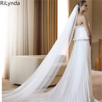 Velo De Novia Elegante Con Peine 3 Metros 1 Capa/2 Capas Blanco Ocre Sencillo Vestido De Novia Accesorios De Boda - details 4