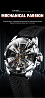 Reloj Mecánico Para Hombre SIBOTTE Con Tourbillon Y Esfera Luminosa Resistente Al Agua 50M Carcasa De Acero Inoxidable Cristal De Zafiro Lujo - details 0