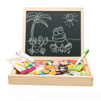 Tablero Magnético De Madera Para Niños Con Puzzle De Animales Multifuncional Tablero De Escribir Y Dibujar like De Aprendizaje Educativo Juguete Para Niños - details 7