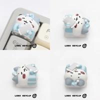 Keycap Anime Lindo Chikawa Hachiware Personalizado De Resina Kawaii Dibujos Animados Para Teclado MX Switch Creativo - details 3
