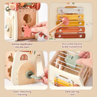 Juguete Montessori De Madera Con Cinco Funcionalidades Juego De Puzzle De Setas Para Bebés Desarrollo Sensorial Y Educativo Tema Animal Y Naturaleza Regalo Para Niños - details 6