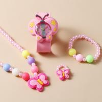 Juego De Reloj Y Joyería Para Niñas Con Patrón De Caballo Arcoíris Collar Aretes Anillo Pulsera Regalos Para Niñas Y Niños - details 8