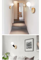 Lámpara De Pared De Madera Vintage Nórdica E27 110V 220V Estilo Loft Para Bar Café Restaurante Iluminación De Hogar Luz De Metal Para Sala De Estar Dormitorio Cocina Baño - details 5