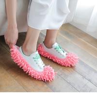 1Par De Pantuflas Limpiador De Polvo Para El Hogar Y Baño Cubierta Lениvas Para Suelos Mopa De Tela De Chenillo - details 6