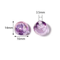10pcs Bolas De Acrílico Cristal Agrietado 14x16mm Colores Mixtos Para La Creación De Joyas Pulseras Collares Encuentros - details 0