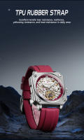 Reloj Mecánico Automático Para Hombre BINBOND H1133 2024 Tourbillon De Lujo Con Correa De Acero Y Ventana De Cristal Hardlex Resistente Al Agua Y Shock - details 11