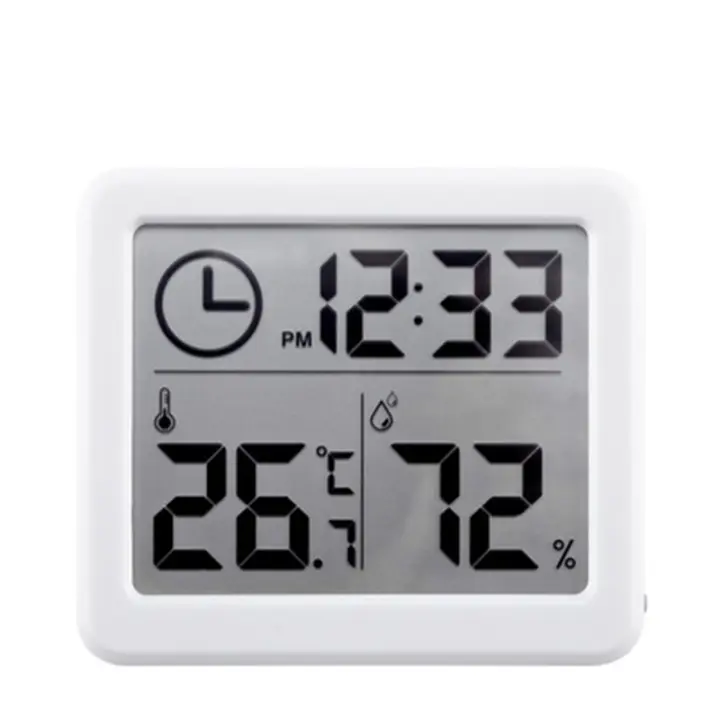 Reloj Digital De Escritorio Con Temperatura Y Humedad NIDITON Decoración Para Hogar Cocina Oficina Reloj De Pared Moderno LED - 1